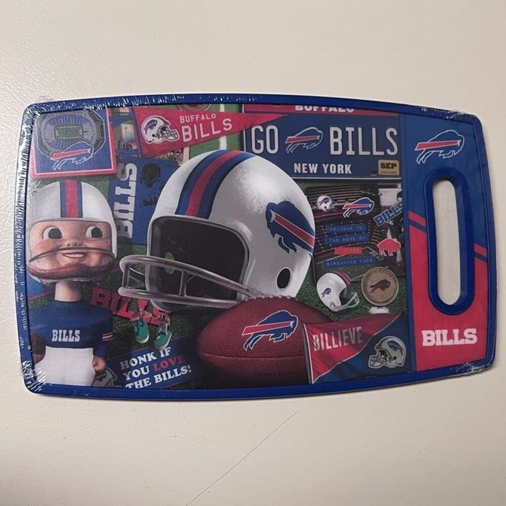NFL Buffalo Bills Retro Series Cutting Board , Medium 14.5"x9"